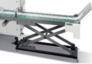 Close-up details of the rotary die-cutting machine